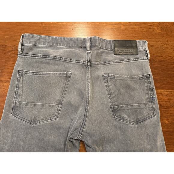 30x32 Scotch And Soda Ralston Amsterdams Blauw Button Fly Jeans Slim - Picture 8 of 12